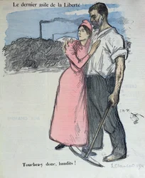Marianne mit einem Arbeiter, Illustration aus 